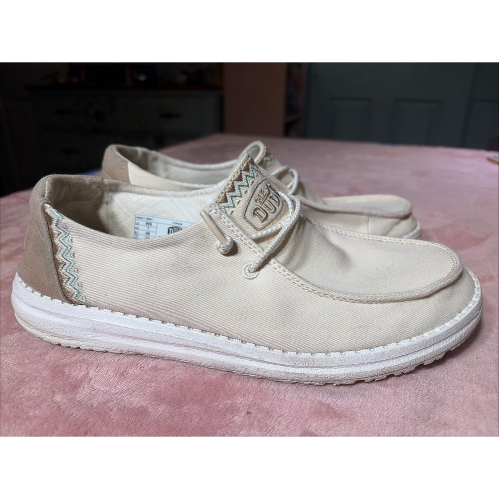 Hey Dude Wendy Tempe Casual Shoes, Gypsum, Women's 9.